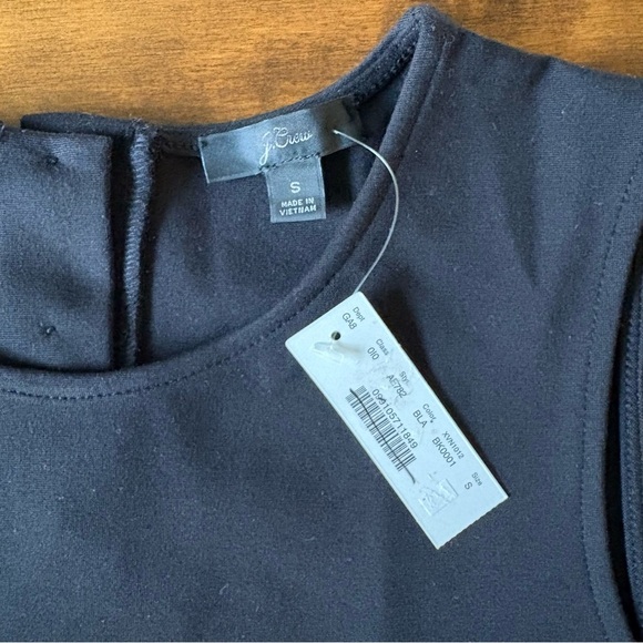 J. Crew Black Classic Minimalist Style Sleeveless Blouse Size S - Picture 3 of 9